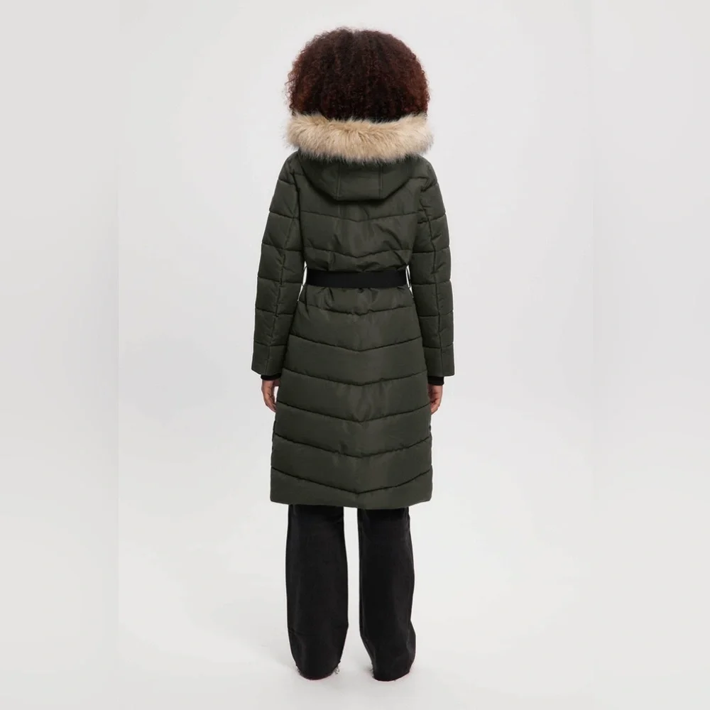 NOIZE Capri Long Length Parka Forest, Size Large, $298